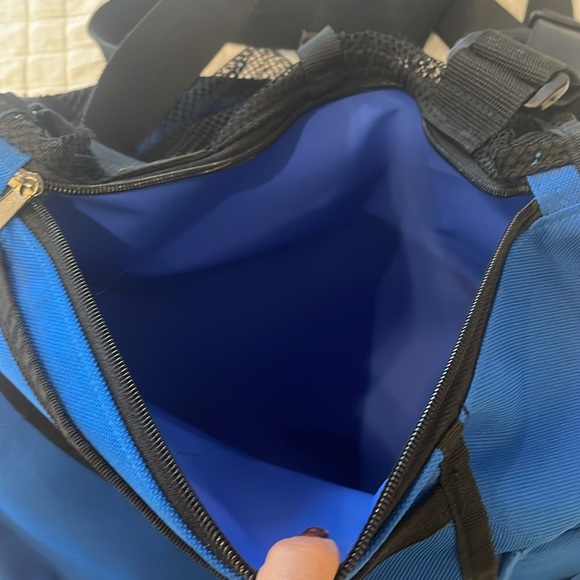 Walt Disney World Mickey Mouse saddle bag canvas tote cast members original blue - Picture 9 of 14